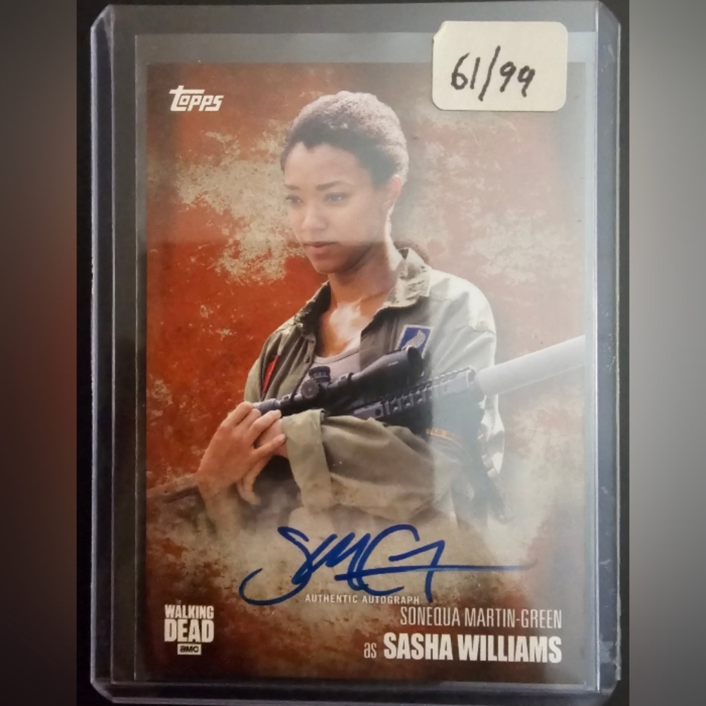 Walking dead autograph card